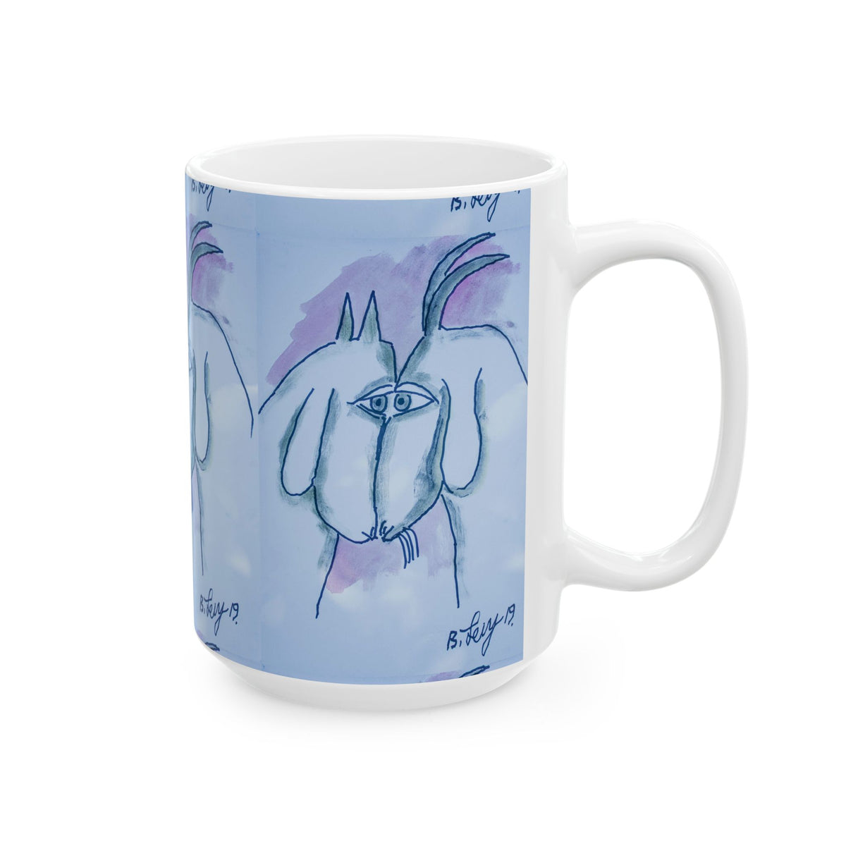Ceramic Mug - Benny’s Goats (Benny’s Luv Mugs ❤️) Artwork by Benjamin Levy (Limited Edition) (11oz,15oz)