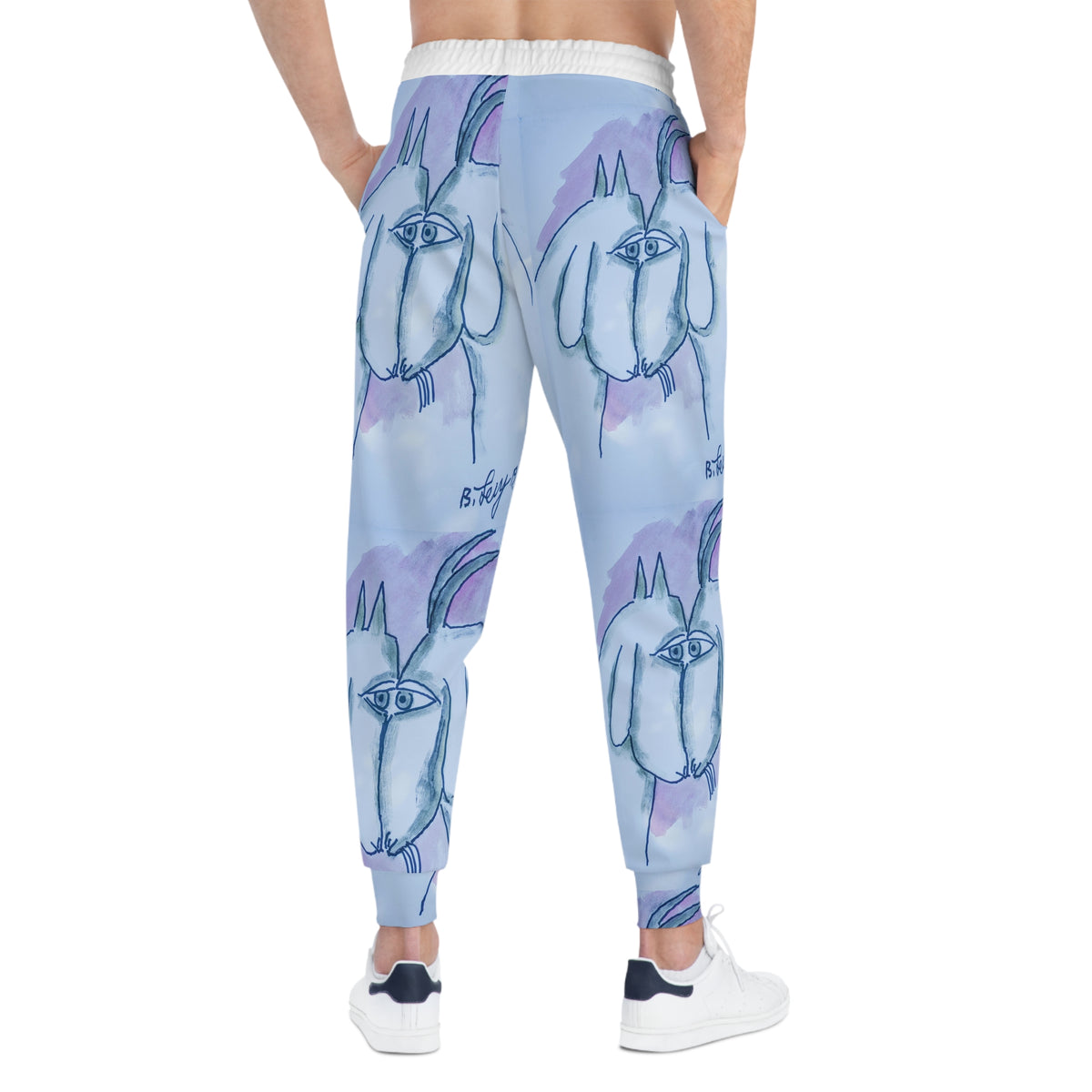 Artistic Athletic Joggers with Whimsical Design - Perfect for Relaxation and Casual Outings