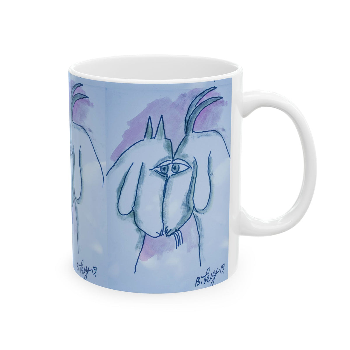 Ceramic Mug - Benny’s Goats (Benny’s Luv Mugs ❤️) Artwork by Benjamin Levy (Limited Edition) (11oz,15oz)