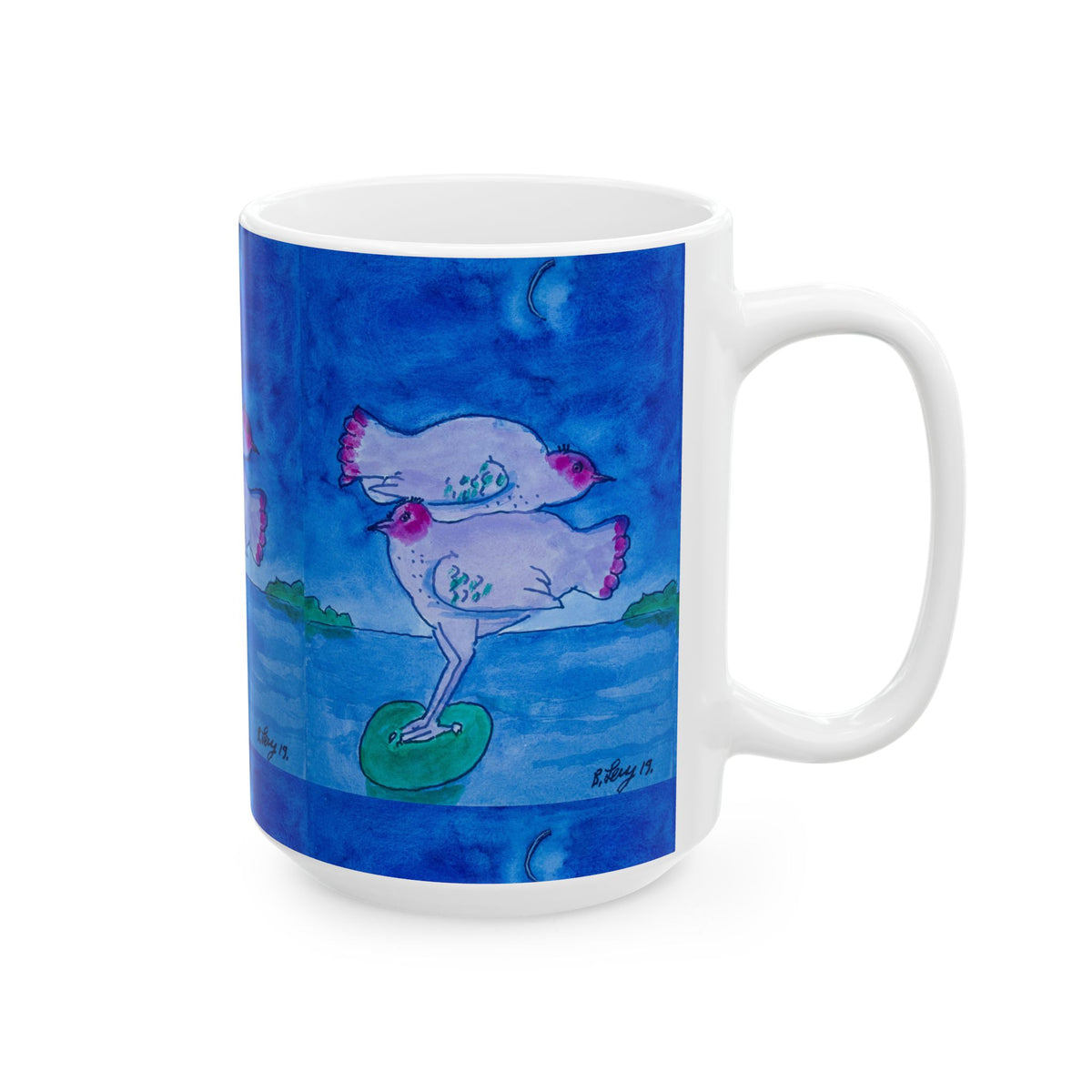 Ceramic Mug - Chicken Luv (Benny’s Luv Mugs ❤️) - Artwork by Benjamin Levy (Limited Edition) (11oz, 15oz)