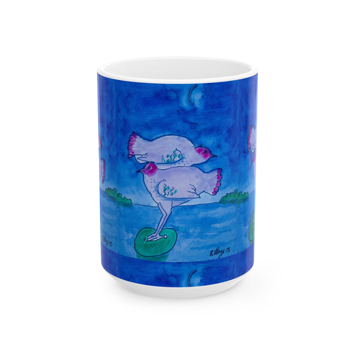 Ceramic Mug - Chicken Luv (Benny’s Luv Mugs ❤️) - Artwork by Benjamin Levy (Limited Edition) (11oz, 15oz)