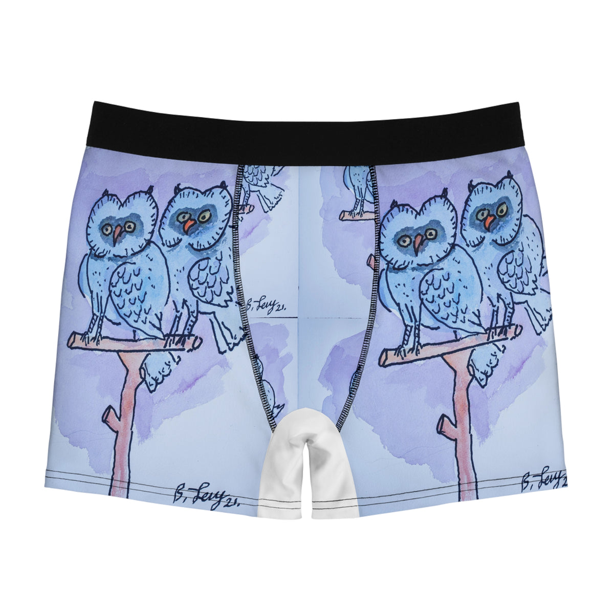 Cute Owl Men's Boxer Briefs – Comfortable & Fun Underwear for Everyday and Gifts