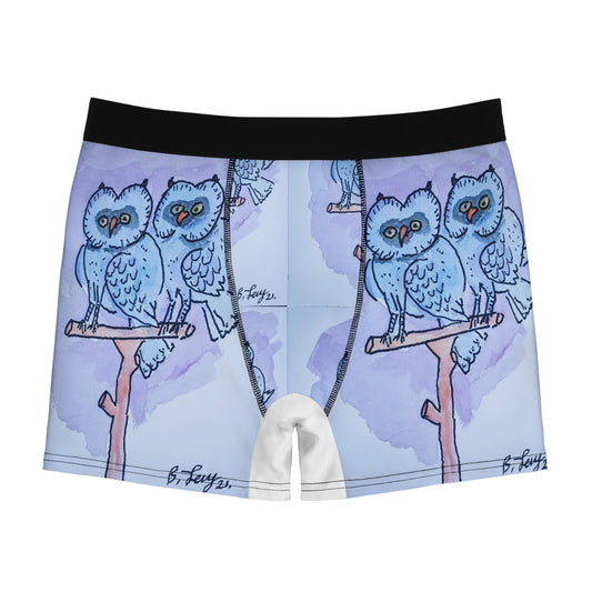 Cute Owl Men's Boxer Briefs – Comfortable & Fun Underwear for Everyday and Gifts