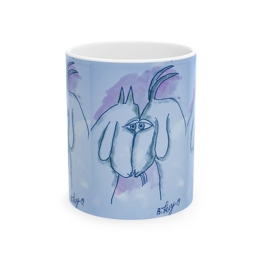 Ceramic Mug - Benny's Goats (Benny's Luv Mugs) Artwork by Benjamin Levy (Limited Edition) (11oz,15oz)