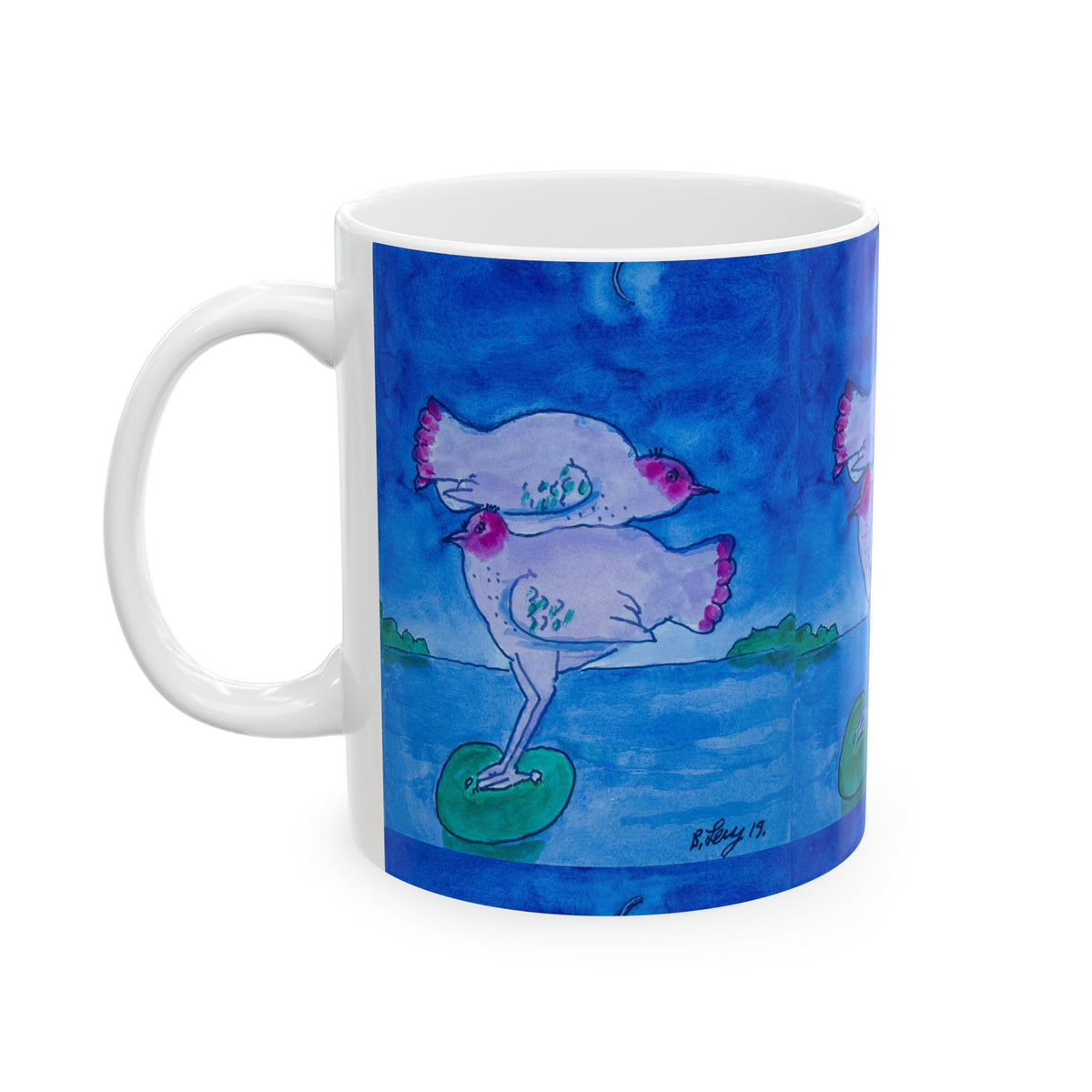 Ceramic Mug - Chicken Luv (Benny’s Luv Mugs ❤️) - Artwork by Benjamin Levy (Limited Edition) (11oz, 15oz)