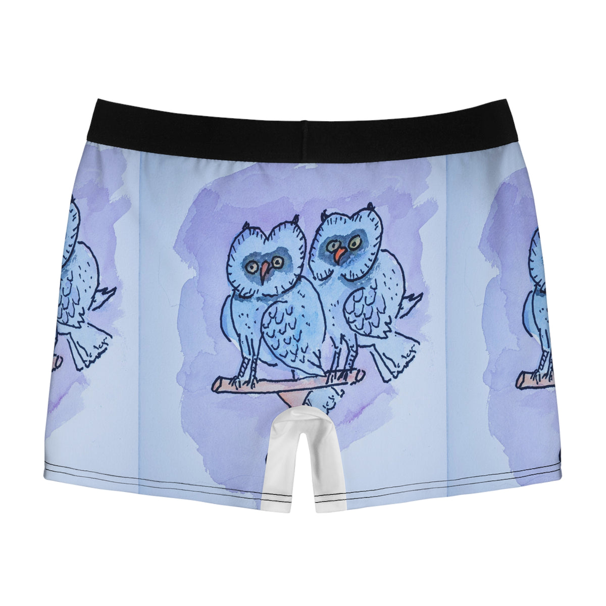 Cute Owl Men's Boxer Briefs – Comfortable & Fun Underwear for Everyday and Gifts
