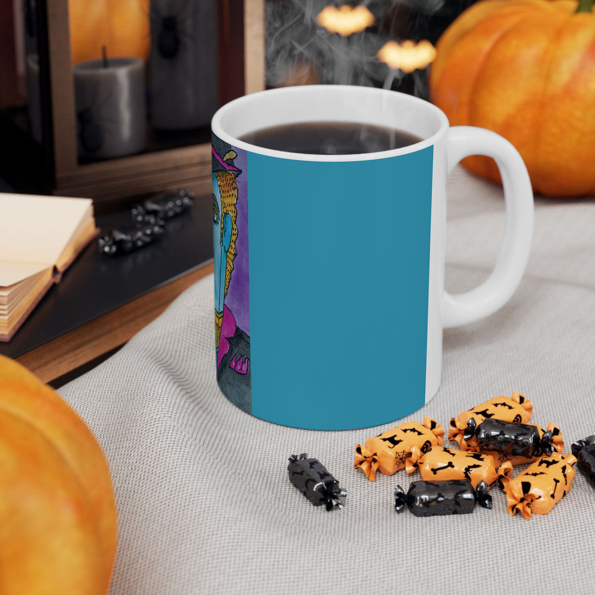 Ceramic Mug, Mister Blu - (Benny's Luv Mugs) - Artwork by Benjamin Levy  (Limited Edition) (11oz, 15oz)