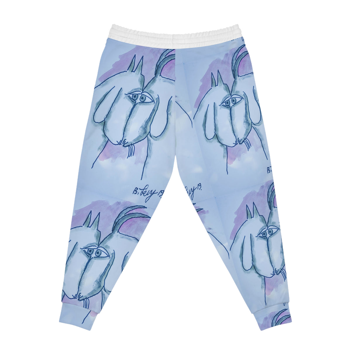 Artistic Athletic Joggers with Whimsical Design - Perfect for Relaxation and Casual Outings