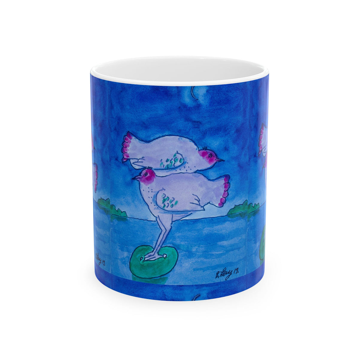 Ceramic Mug - Chicken Luv (Benny’s Luv Mugs ❤️) - Artwork by Benjamin Levy (Limited Edition) (11oz, 15oz)