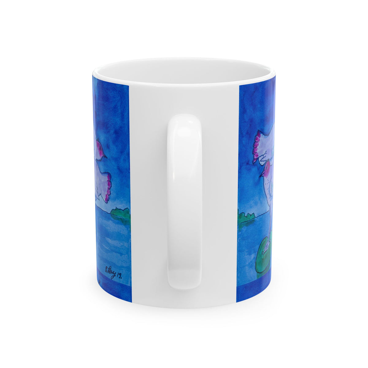 Ceramic Mug - Chicken Luv (Benny’s Luv Mugs ❤️) - Artwork by Benjamin Levy (Limited Edition) (11oz, 15oz)