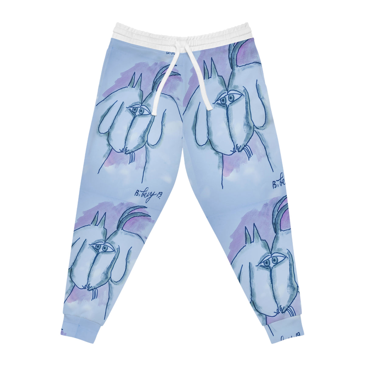 Artistic Athletic Joggers with Whimsical Design - Perfect for Relaxation and Casual Outings