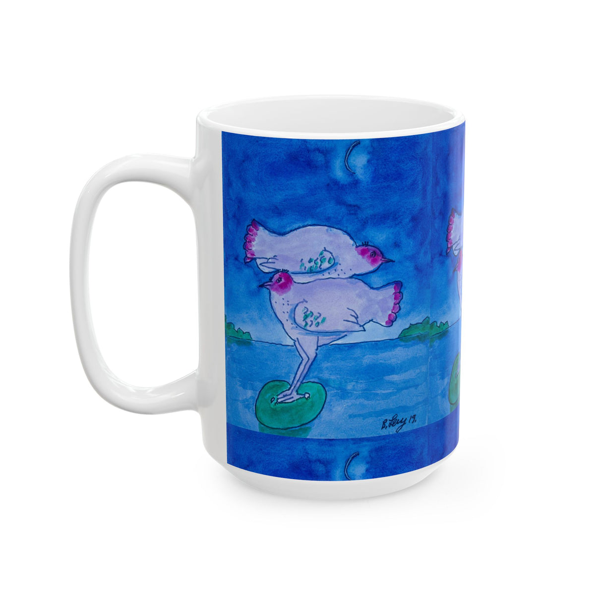 Ceramic Mug - Chicken Luv (Benny’s Luv Mugs ❤️) - Artwork by Benjamin Levy (Limited Edition) (11oz, 15oz)
